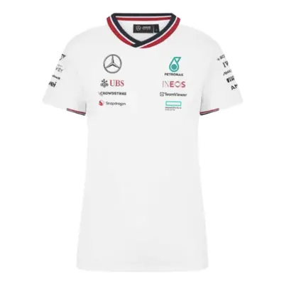 (L) Mercedes-AMG Team Driver T-Shirt (White) - Ladies