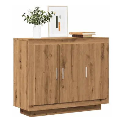 vidaXL Sideboard Artisan Oak 92x35x75 cm Engineered Wood