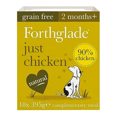 Forthglade Complementary Natural Wet Dog Food - Grain Free Just Chicken with vegetables (18 x 39