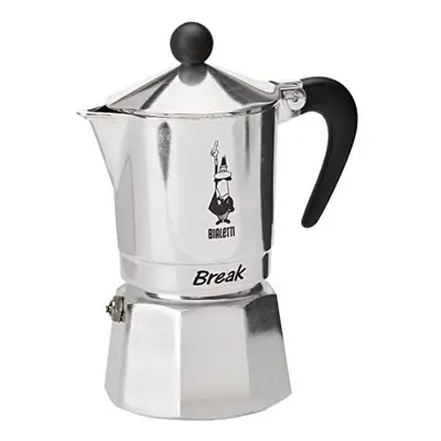 Bialetti 0005923"Break Espresso Maker for Cups, Aluminium, Black