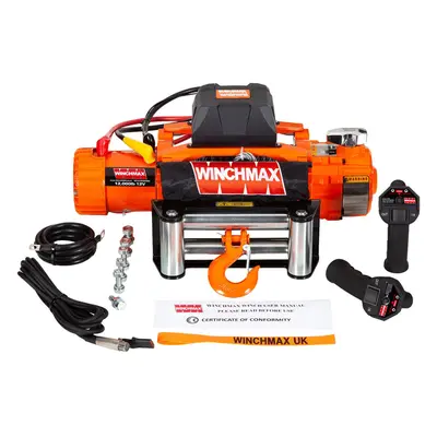 12,000lb 12V Electric Winch, Two Speed. 26m x 9.5mm Steel Rope.