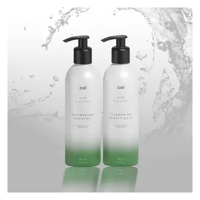 Cel Microstem Natural Hair Thickening Shampoo & Conditioner Set (2 x fl oz) - Stem Cell Extract 