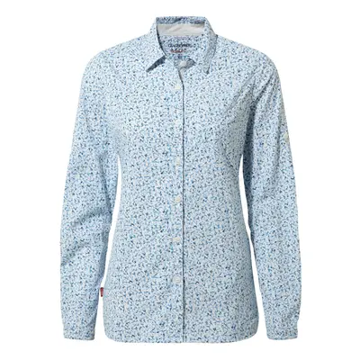 (10 UK, Mediterranean Blue) Craghoppers Womens/Ladies Fara Long-Sleeved Shirt