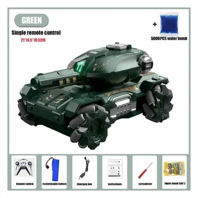 (green, Remote control) New 2.4g Rc Car Children Toys For Kids 4wd Remote Control Car Rc Tank Ge