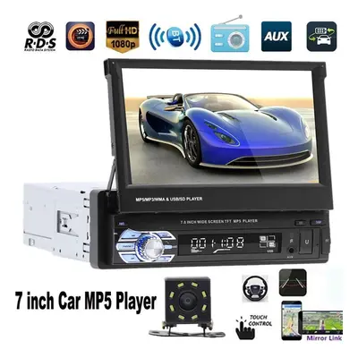 (as the picture) Icreative 7 Inch Universal Bluetooth Car Am/fm Radio Audio Video Mp5 Player Wit