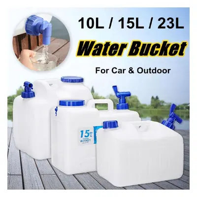 (23L) 10/15/23l Portable Outdoor Camping Car Water Carrier Bucket Canister Storage Container Hik