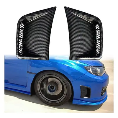 1 Pair Carbon Fiber Pattern Front Bumper Corner Cover For Subaru Impreza Wrx Sti