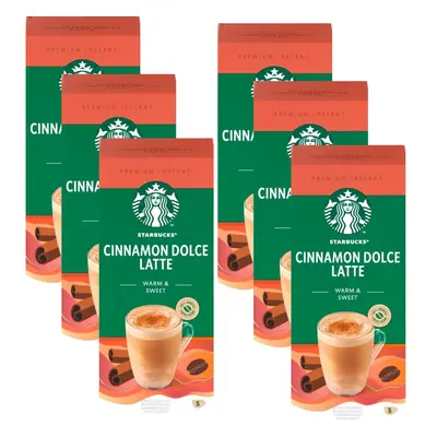 Cinnamon Dolce Latte Premium Instant Coffee, Sachets, (Pack of 6, Total Sachets)