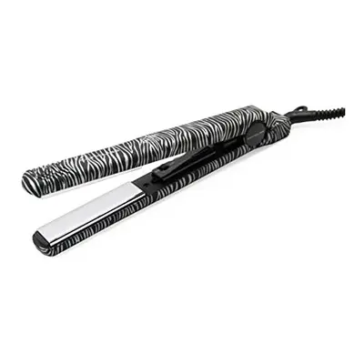 C Style Hair Straightener for Women Professional Titanium Plates Flat Iron UK Plug (Zebra Silver