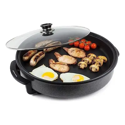 Andrew James Multi Cooker, Electric Non Stick Frying Pan With Lid (30cm)