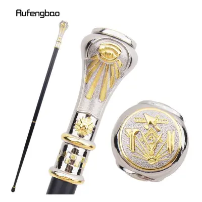 (as the picture) Golden White Freemasonry Freemasons Flower Vg Totem Walking Cane Fashion Walkin