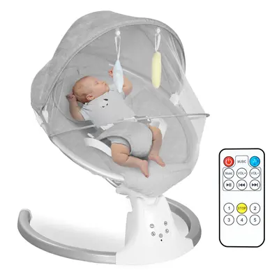 Bluetooth Electric Baby Swing Infant Cradle Bouncer Rocker Music Touch