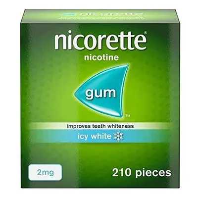 4 X Nicorette Nicotine 2Mg Sugar Free Icy White Gum -210 Pieces.840 Gums 2024/25