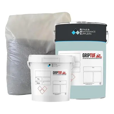 (RAL | Gainsborough Grey) RMS Griptuf | Heavy Duty Anti-slip Epoxy Resin Hard Wearing Pack Concr