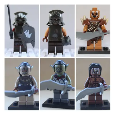 Lord Of The Rings Hobbit Orcs X Toy Action Mini Figures Fit Lego Set