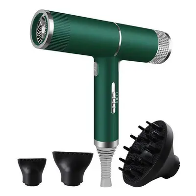 (Green) Ionic Hair Dryer Hair Super Wind Silent Hair Dryer