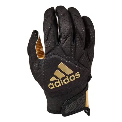 adidas Freak 5.0 Padded Adult Football Receiver Glove Black/Metallic Gold Large