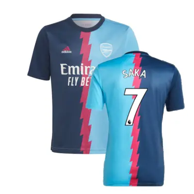 (L) Arsenal Pre-Match Jersey (Blue) (SAKA 7)