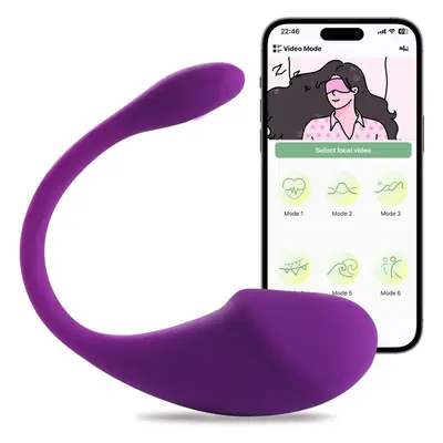 Chronus Adult Sex Toys APP Remote Control Vibrator, G Spot Wearable Panty Vibrator with Powerful