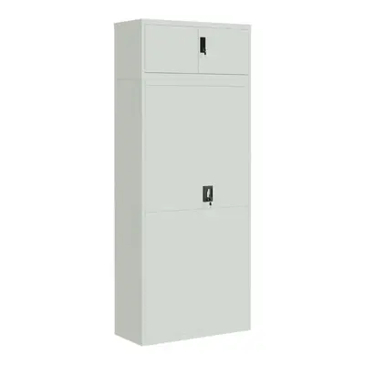 (light grey, x x cm) vidaXL File Cabinet Storage Cabinet Office Filing Cabinet Storage Unit Stee