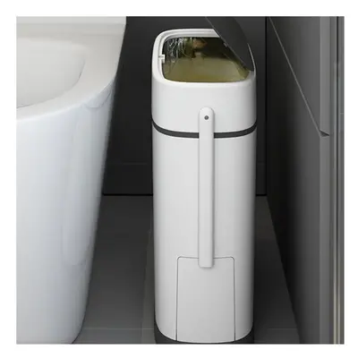 12L Smart Trash Can Bathroom Zero Waste Bin One Key Garbage Bin Trash Bag Holder in the Kitchen