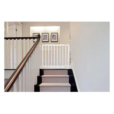 (White) Safetots Top of Stairs Baby Gate