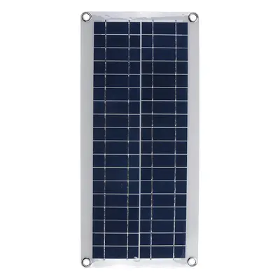 DC 12V/18V Solar Panel Double 5V USB Port Charging Battery Charger For Camping Traveling