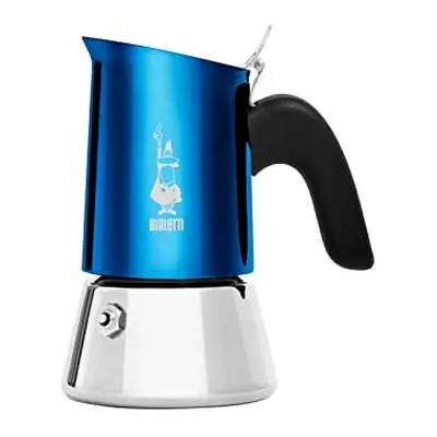 Bialetti New Venus Blue Cup Cafetiere, Anti-Scald Handle, Not Suitable for Induction, Cup (85ml)