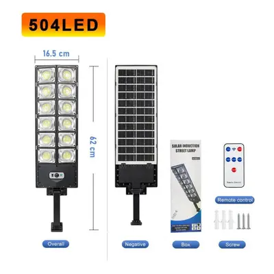 (504LED SOLAR) 10000watts Super Bright Outdoor Solar Lamp Waterproof Ultra Wide Lighting Street 