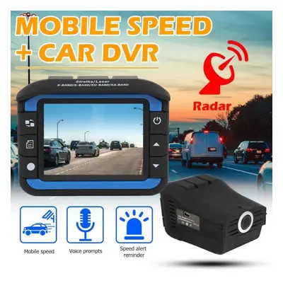 (black) In Car Dvr Driving Recorder Dash Cam Camera Radar Detector Car Dvr Camera Radar Detector