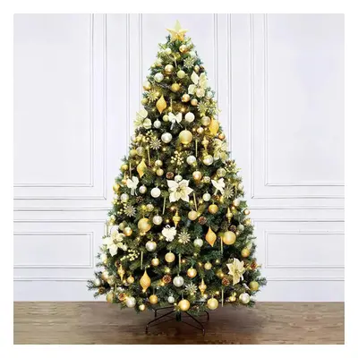 Portland Fir 8ft Decorated Christmas Tree - Empire Gold