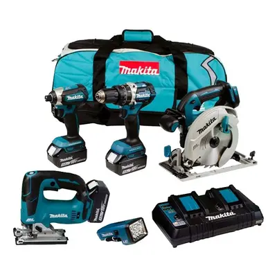 Makita DLX5043PT 18v Brushless Piece LXT Multi Tool Kit Lithium Ion x 5.0ah