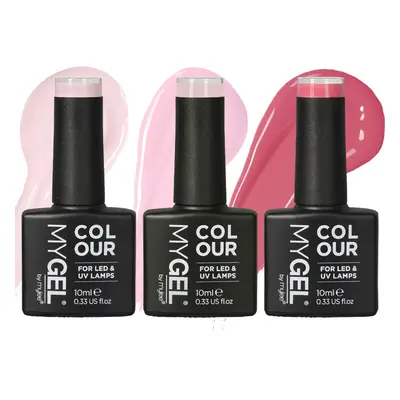 MYGEL by Mylee Nail Gel Polish The Pinks Polish Trio 3x10ml Colours, UV/LED Soak-Off Nail Art Ma