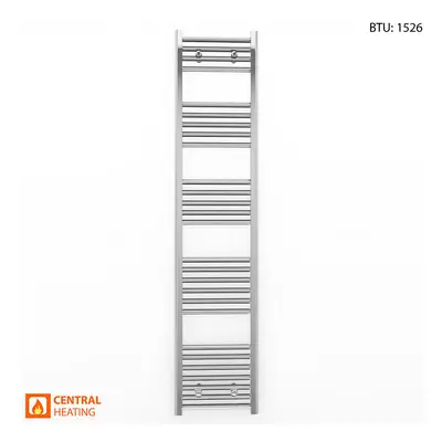 (400 x 1600mm (BTU: 1526)) Chrome Bathroom Designer Straight Towel Radiator