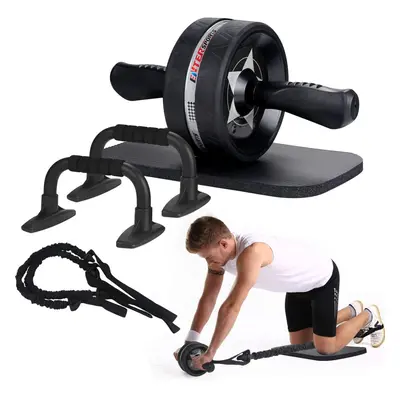 EnterSports Ab Roller Wheel, 6-in-1 Ab Roller Kit with Knee Pad