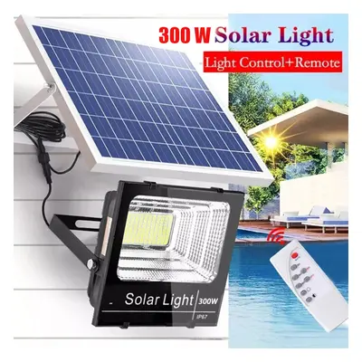 300W LED Solar Floodlight Panel Street Light Outdoor Waterproof