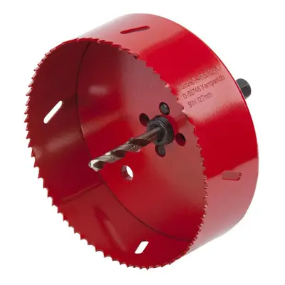 wolfcraft Hole Saw mm Red with Centring Drill Bit Drilling Tool