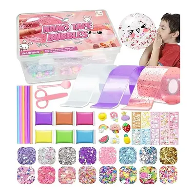 Jimcii PCS Nano Tape Bubble Bubbles Kit for Kids Nano Tape Bubbles