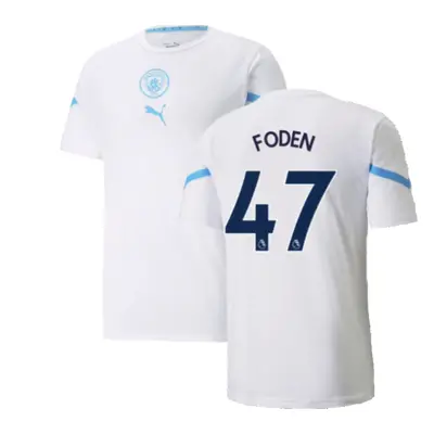 (3XL) Man City Pre Match Jersey (White) (FODEN 47)