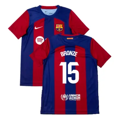 (XLB) Barcelona Home Shirt (Kids) (Bronze 15)