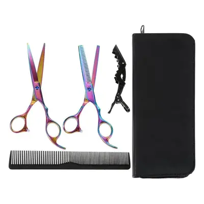 Lictin Hairdressing Scissors Hair Thinning Scissors Set and Hair Scissors, 6.0 inch + Presentati