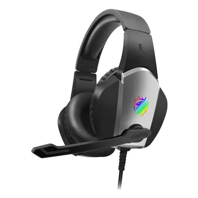 (3.5mm Interface) Gaming Headset 7.1 Channel 50mm Unit Rotatable Microphone RGB Light Effect Sca