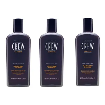 American Crew Silver Shampoo 250ml x3