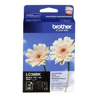 GENUINE Original Brother LC39BK Black Ink Cartridge Toner