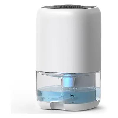 (White & Blue ) Dehumidifier for home with automatic discharge and colorful LED lights