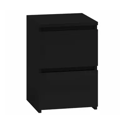 (Small Bedside) MODERN - Black Chest Of Drawers Bedroom Furniture Storage Bedside to Drawers