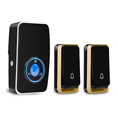 ãNo Battery RequiredãWireless Doorbell Waterproof, AURTEC Door Chime Kit with Plug-in LED Fl