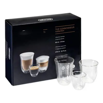 (Single, Transparent) Fancy Box 6er Set Thermo Glasses, Clear, 1L