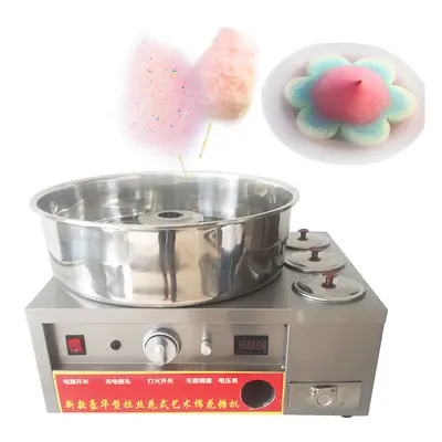 12V Sugar Cotton Candy Machine Gas Stainless Steel DIY Flower Cotton Candy Floss Maker Candyflos