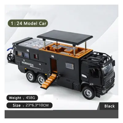 (black, 1/24-Size:23*6.3*10cm) 1/24 Benz Nomadison Alloy Rv Model Off-road Vehicle Simulation So